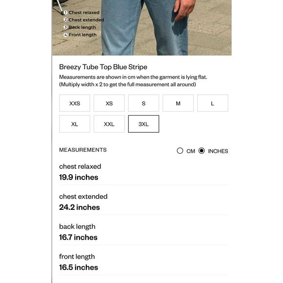 Djerf Avenue Blue and White Striped Tube Top - Picture 15 of 15